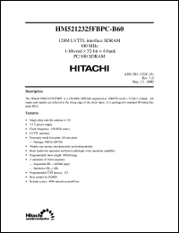 Click here to download HM5212325FBPC-B60 Datasheet