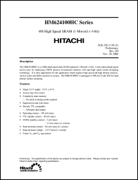 Click here to download HM624100HCJP-10 Datasheet