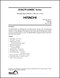 Click here to download HM62W4100HCLJP-10 Datasheet
