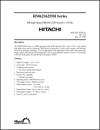 Click here to download HM6216255HTT-15 Datasheet