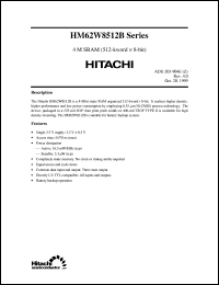 Click here to download HM62W8512BLFP-7UL Datasheet