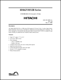 Click here to download HM62V8512BLFP-8SL Datasheet