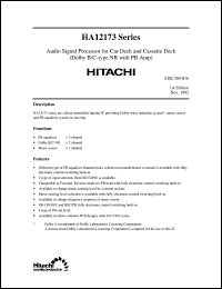 Click here to download HA12177 Datasheet