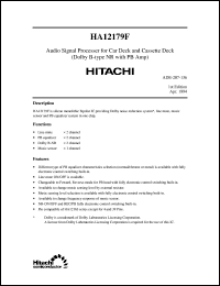 Click here to download HA12179F Datasheet