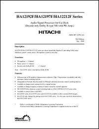 Click here to download HA12192 Datasheet