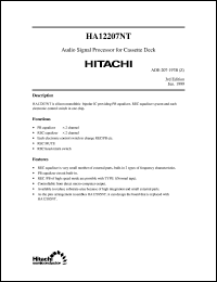 Click here to download HA12207NT Datasheet