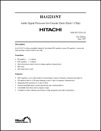 Click here to download HA12211NT Datasheet