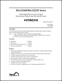 Click here to download HA12217F Datasheet
