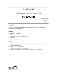 Click here to download HA12219NT Datasheet