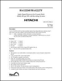 Click here to download HA12227F Datasheet