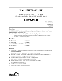 Click here to download HA12229F Datasheet