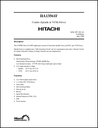 Click here to download HA13561F Datasheet