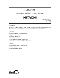 Click here to download HA13565F Datasheet