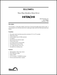 Click here to download HA13605A Datasheet