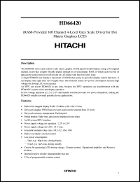 Click here to download HD66420TAO Datasheet