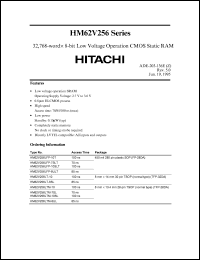 Click here to download HM62V256LT-10 Datasheet