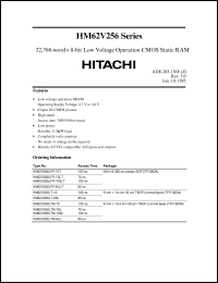 Click here to download HM62V256LFP-7SLT Datasheet