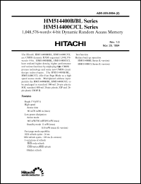 Click here to download HM514400CTT-7 Datasheet
