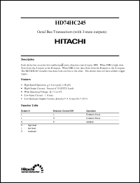 Click here to download HD74HC245 Datasheet
