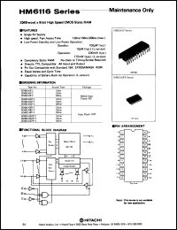 Click here to download HM6116LP-2 Datasheet