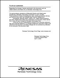 Click here to download HD64F3026FP Datasheet