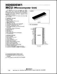 Click here to download HD6805W1 Datasheet