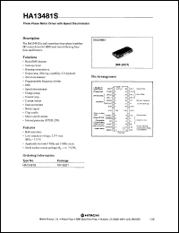 Click here to download HA13481S Datasheet