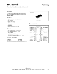 Click here to download HA13501S Datasheet