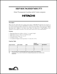 Click here to download HD74HC573 Datasheet