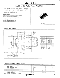 Click here to download HA1394 Datasheet