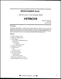 Click here to download HM514260DLJI-7 Datasheet