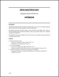 Click here to download HD61602R Datasheet