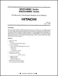 Click here to download HM514800CLTT-6 Datasheet