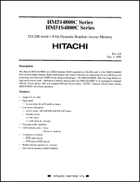 Click here to download HM514800CJ-6 Datasheet