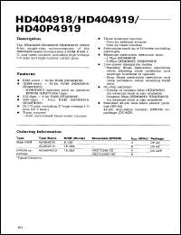 Click here to download HD40P4919 Datasheet