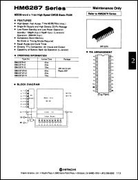 Click here to download HM6287LP-45 Datasheet