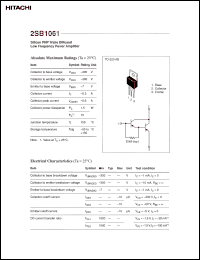 Click here to download 2SB1061 Datasheet