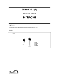 Click here to download 2SB1407 Datasheet