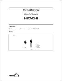 Click here to download 2SB1407S Datasheet