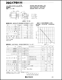 Click here to download 2SC1781H Datasheet