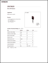 Click here to download 2SC5025 Datasheet