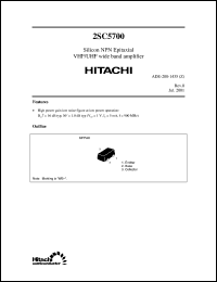 Click here to download 2SC5700 Datasheet