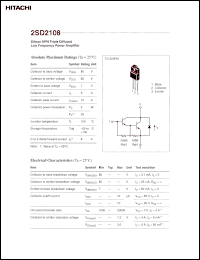 Click here to download 2SD2108 Datasheet