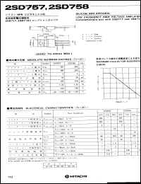 Click here to download 2SD758 Datasheet