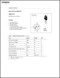 Click here to download 2SK1093 Datasheet