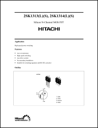 Click here to download 2SK1314S Datasheet