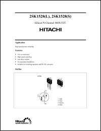 Click here to download 2SK1528L Datasheet