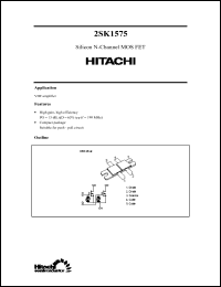 Click here to download 2SK1575 Datasheet