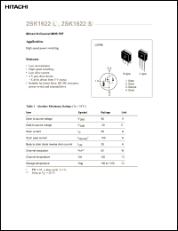 Click here to download 2SK1622L Datasheet