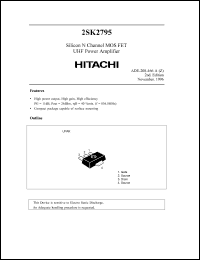 Click here to download 2SK2795 Datasheet